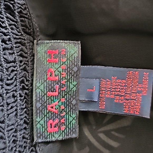 Ralph Lauren Rayon Long Sleeve Blouse Large - Picture 5 of 5